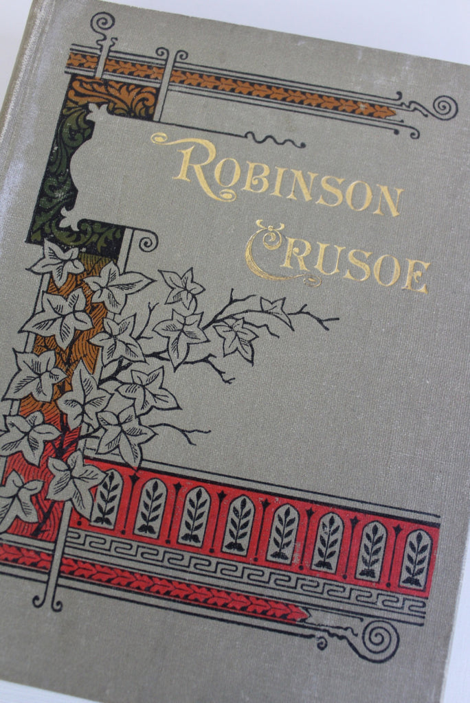 Vintage Robinson Crusoe Hard Back Book - Kernow Furniture