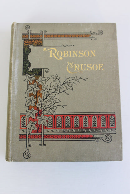 Vintage Robinson Crusoe Hard Back Book - Kernow Furniture