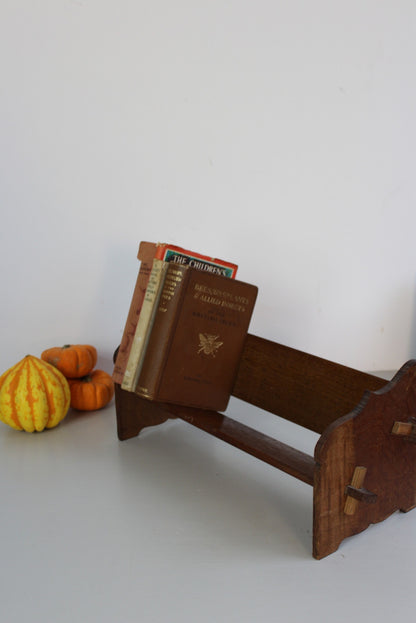 Vintage Oak Book Trough - Kernow Furniture
