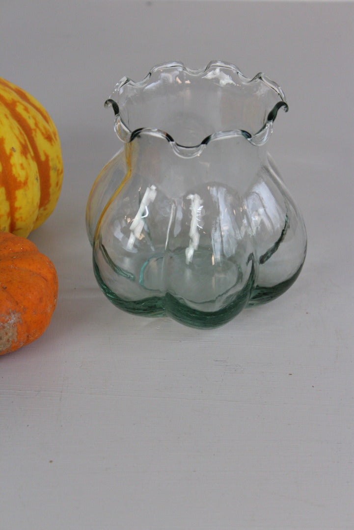 Vintage Green Tint Vase - Kernow Furniture