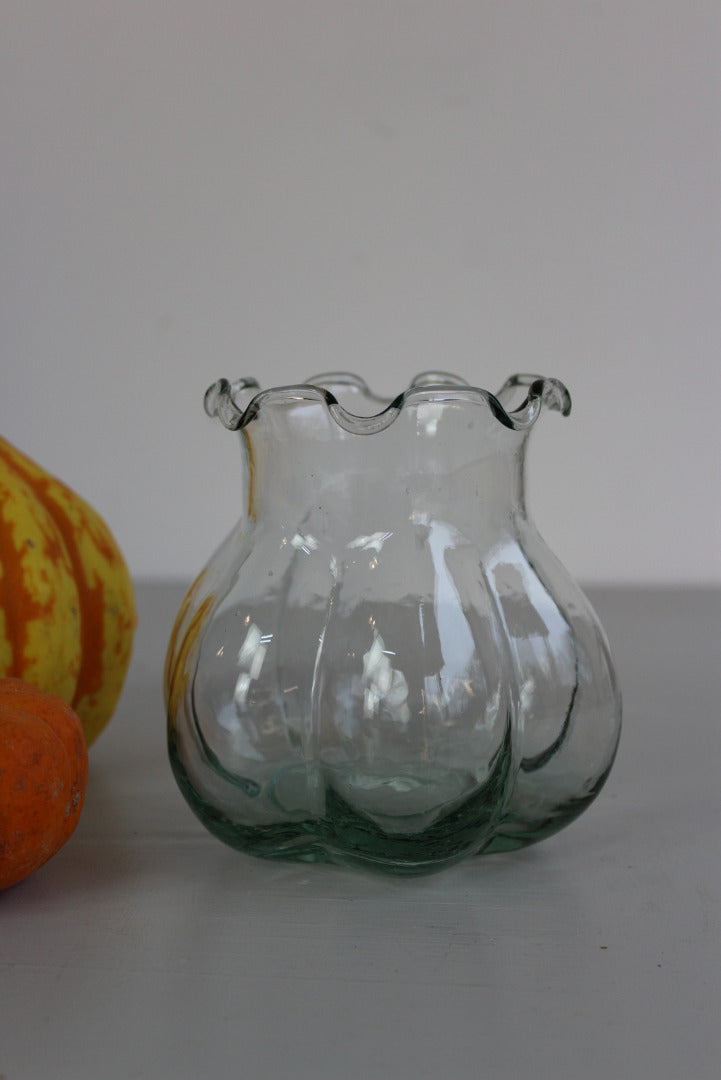 Vintage Green Tint Vase - Kernow Furniture