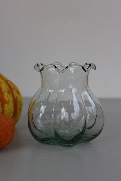 Vintage Green Tint Vase - Kernow Furniture