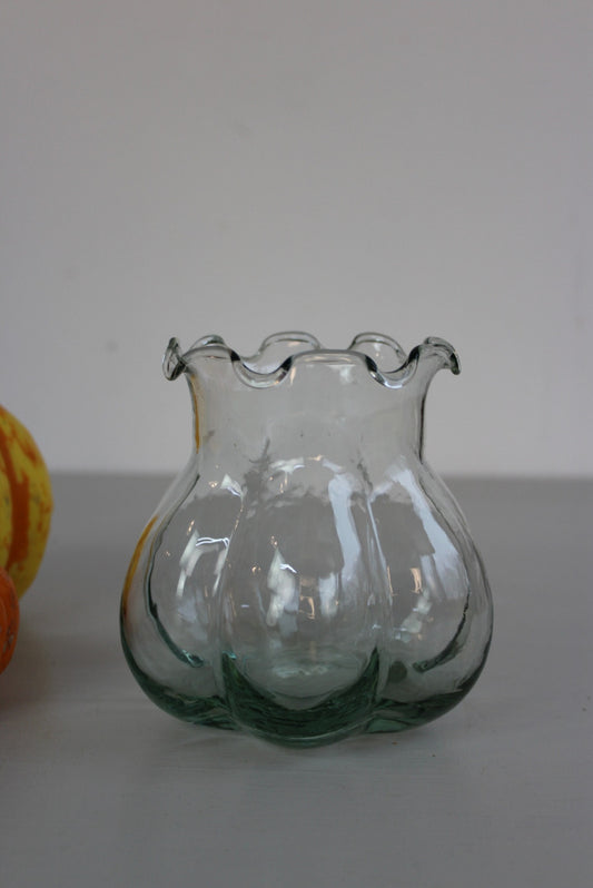 Vintage Green Tint Vase - Kernow Furniture