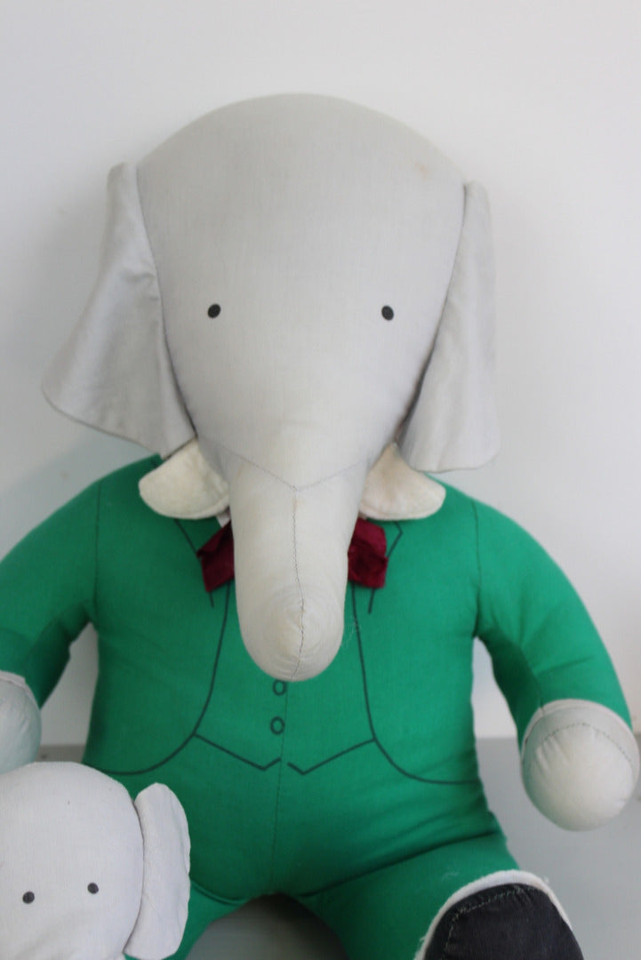 Babar The Elephant Pair Stuffed Toys - Kernow Furniture