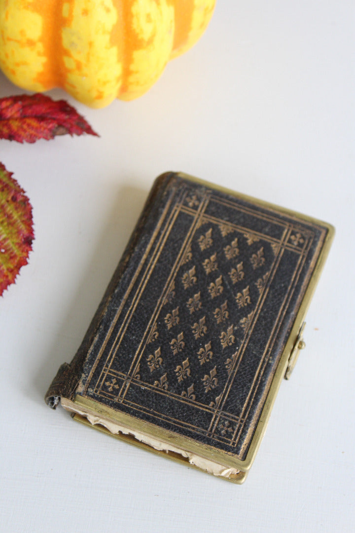 Vintage Leather Bound Prayer Book - Kernow Furniture