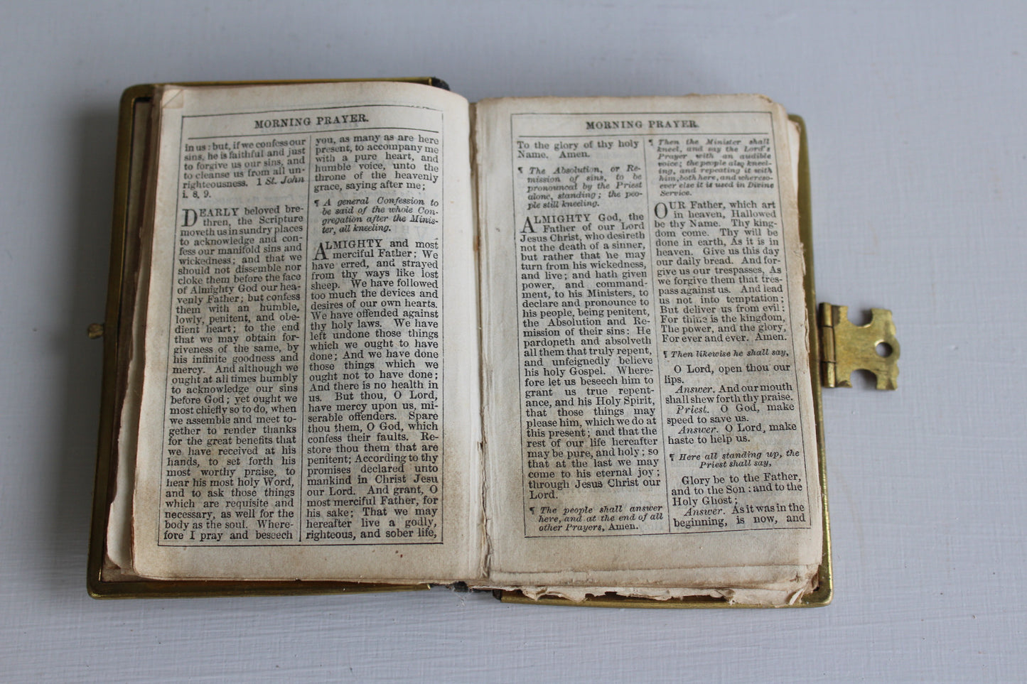 Vintage Leather Bound Prayer Book - Kernow Furniture