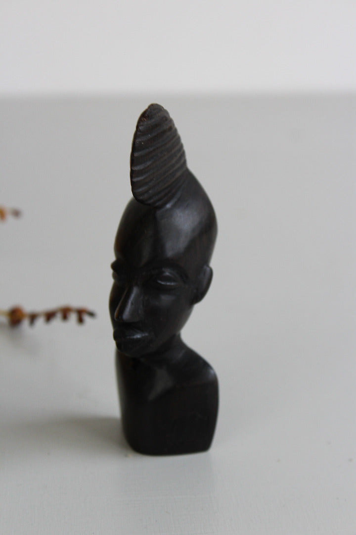 Carved African Hard Wood Head - Kernow Furniture