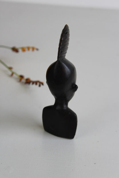 Carved African Hard Wood Head - Kernow Furniture