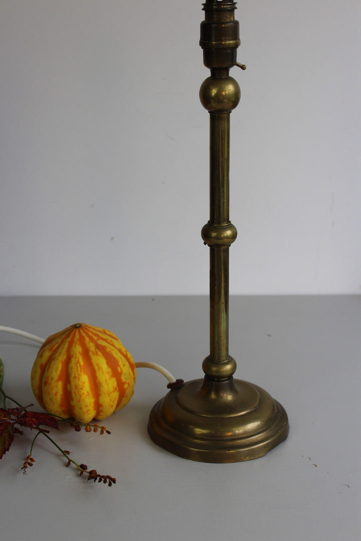 Vintage Brass Table Lamp - Kernow Furniture