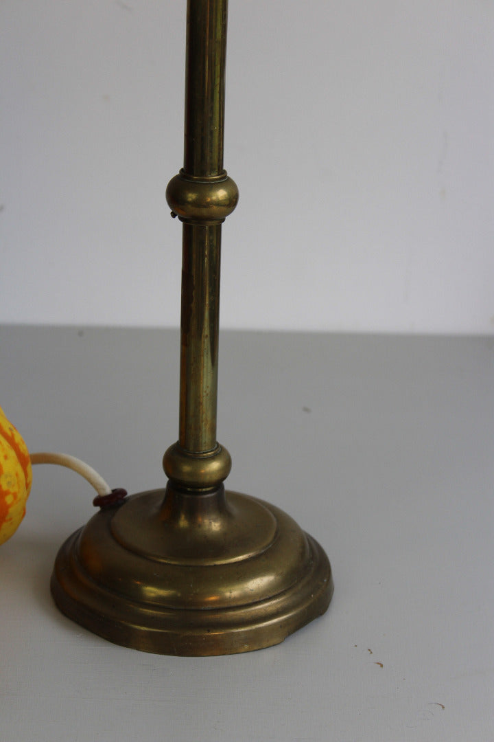 Vintage Brass Table Lamp - Kernow Furniture