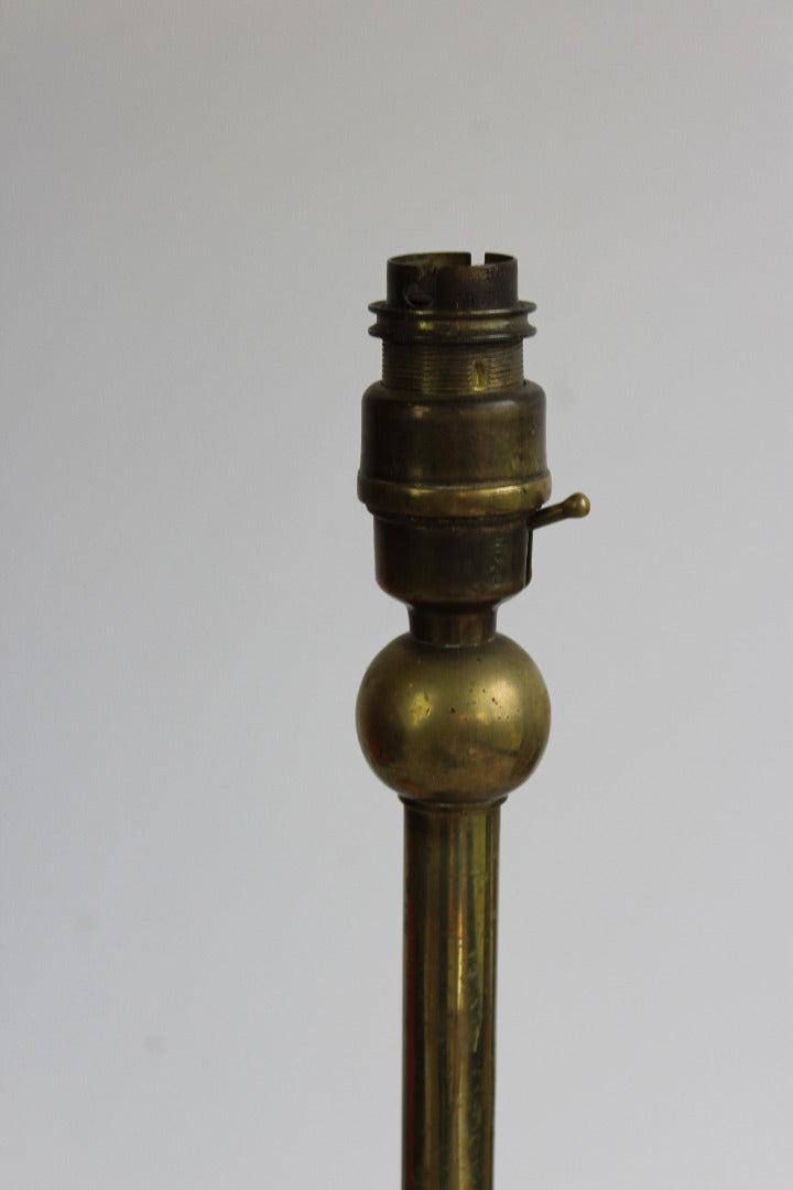 Vintage Brass Table Lamp - Kernow Furniture