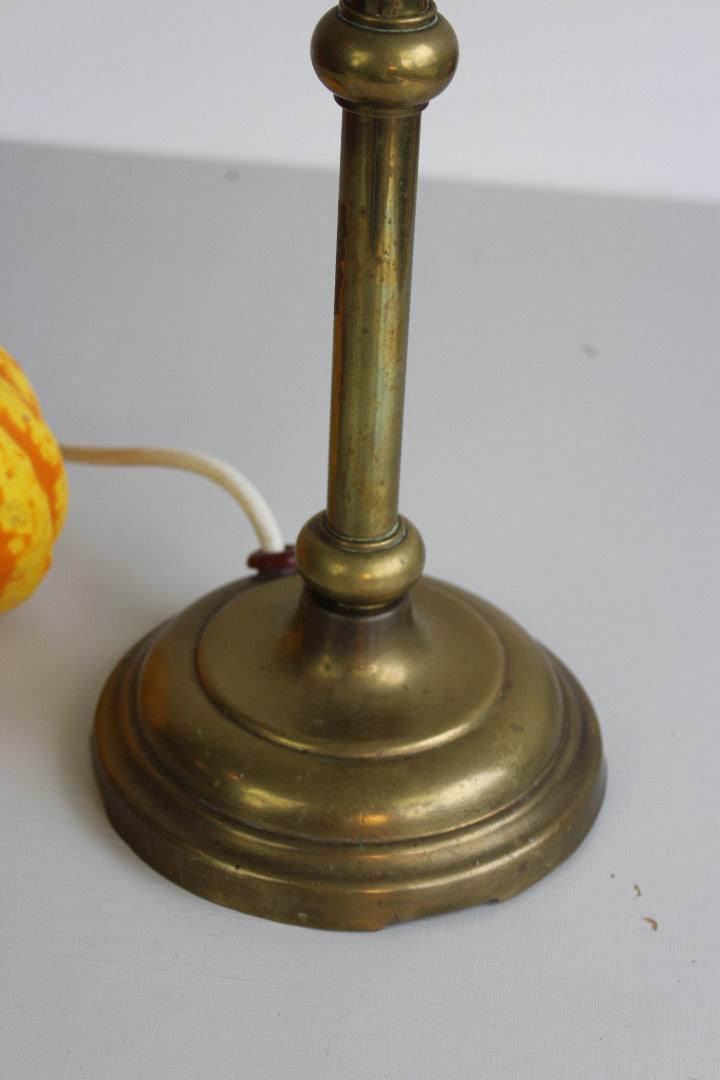 Vintage Brass Table Lamp - Kernow Furniture