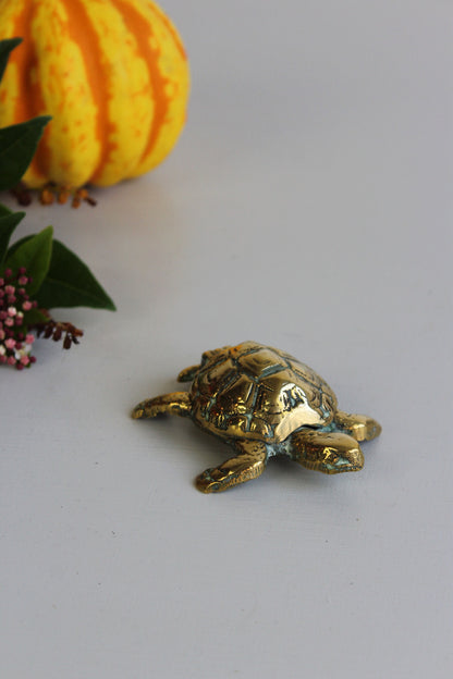 Vintage Brass Turtle Trinket Ashtray - Kernow Furniture