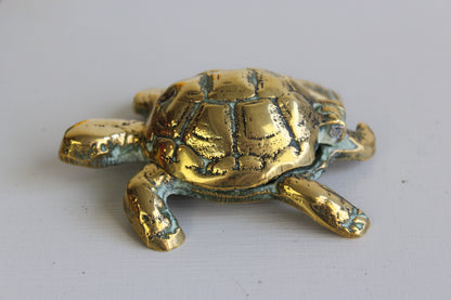 Vintage Brass Turtle Trinket Ashtray - Kernow Furniture