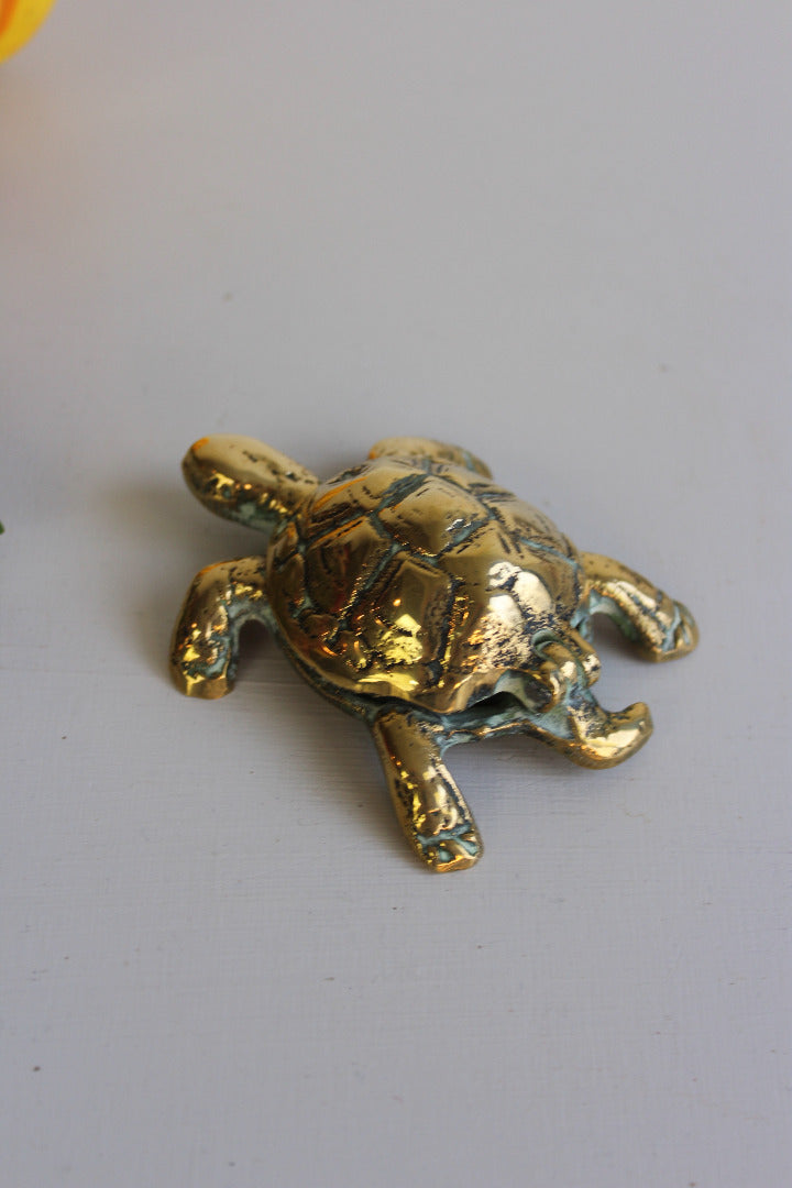 Vintage Brass Turtle Trinket Ashtray - Kernow Furniture