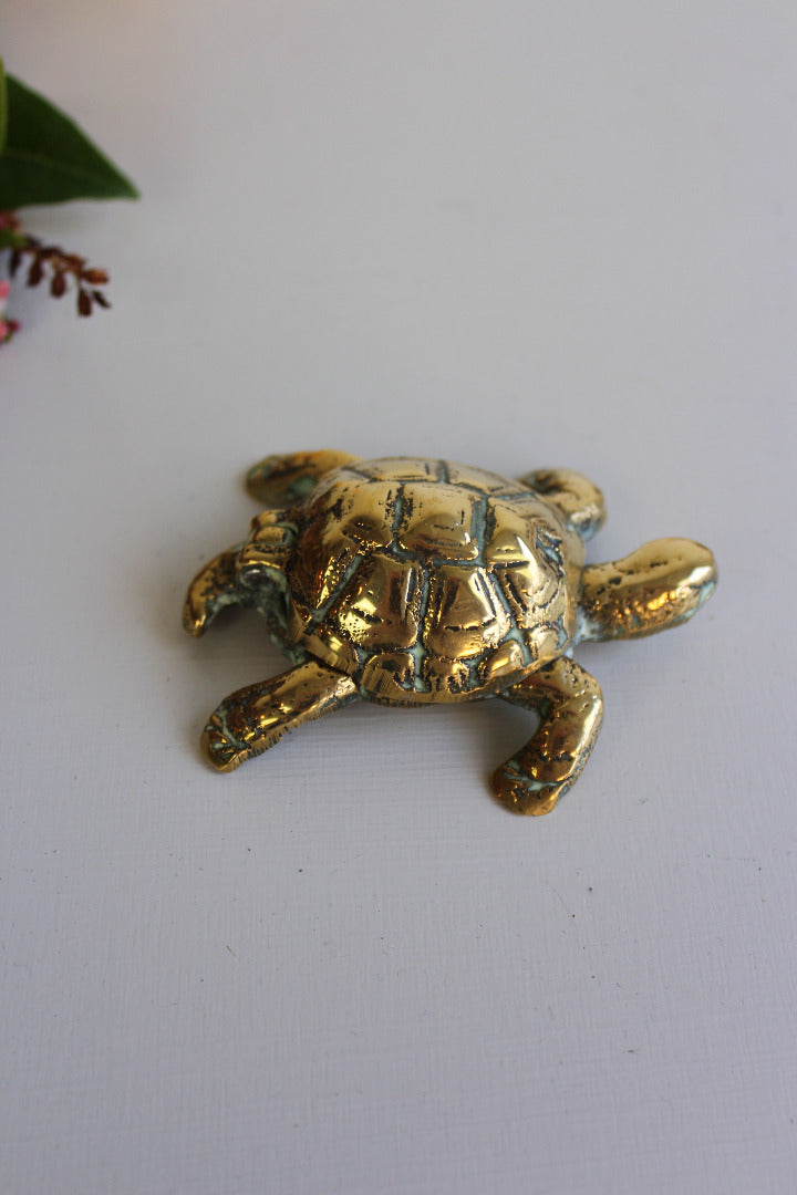 Vintage Brass Turtle Trinket Ashtray - Kernow Furniture