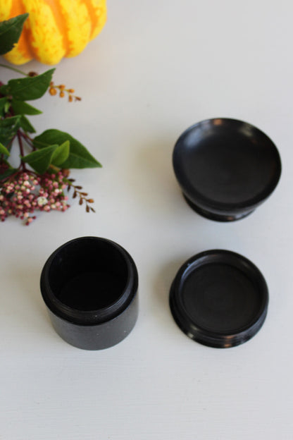 Vintage Ebony Pot & Pin Dish - Kernow Furniture