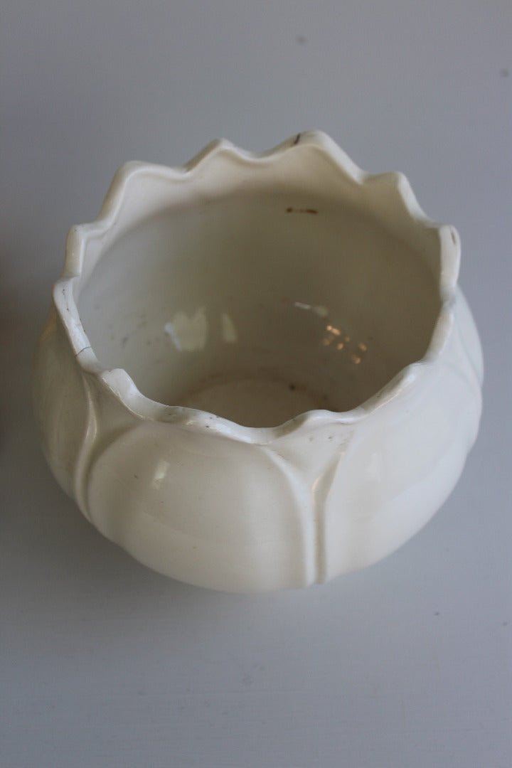 Vintage White Planter - Kernow Furniture