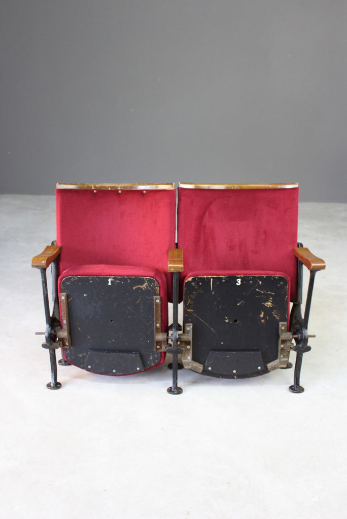 Vintage Folding Theatre Seats - Kernow Furniture