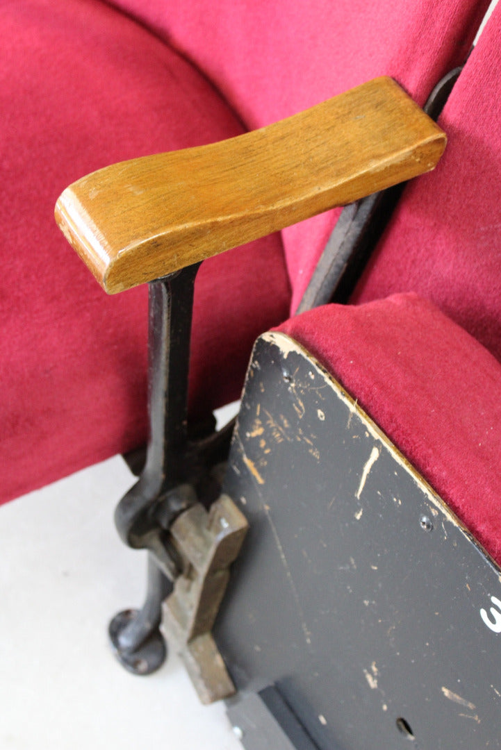 Vintage Folding Theatre Seats - Kernow Furniture