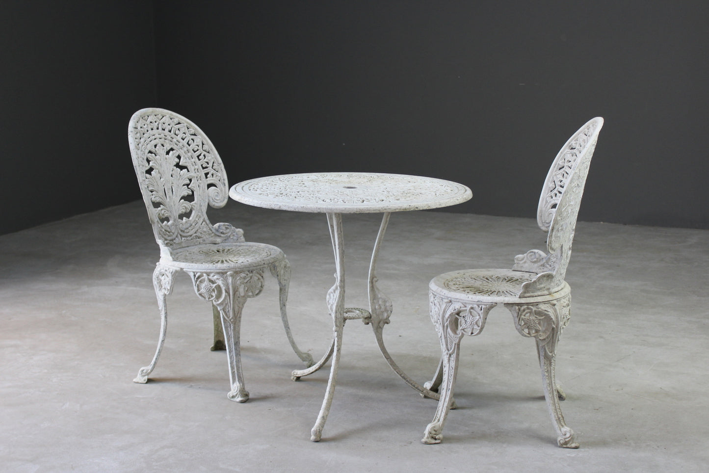 Aluminium Garden Table & Pair of Chairs - Kernow Furniture