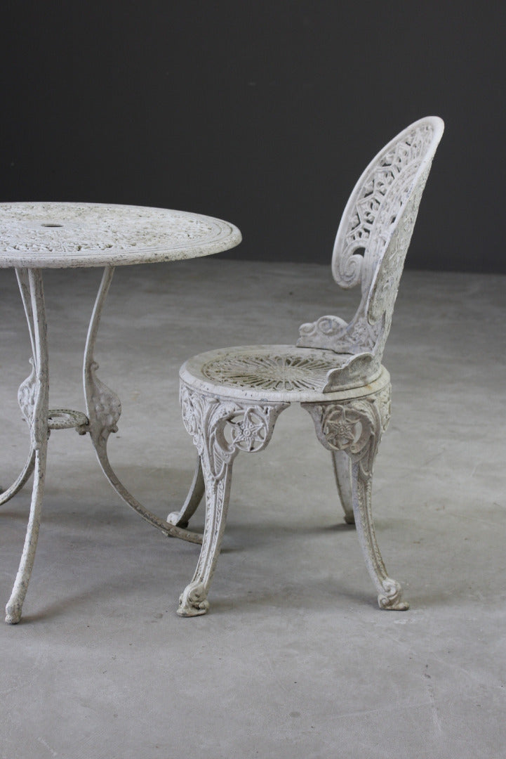 Aluminium Garden Table & Pair of Chairs - Kernow Furniture