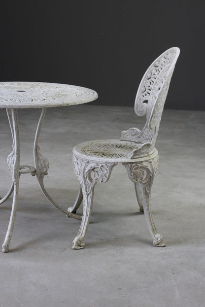 Aluminium Garden Table & Pair of Chairs - Kernow Furniture