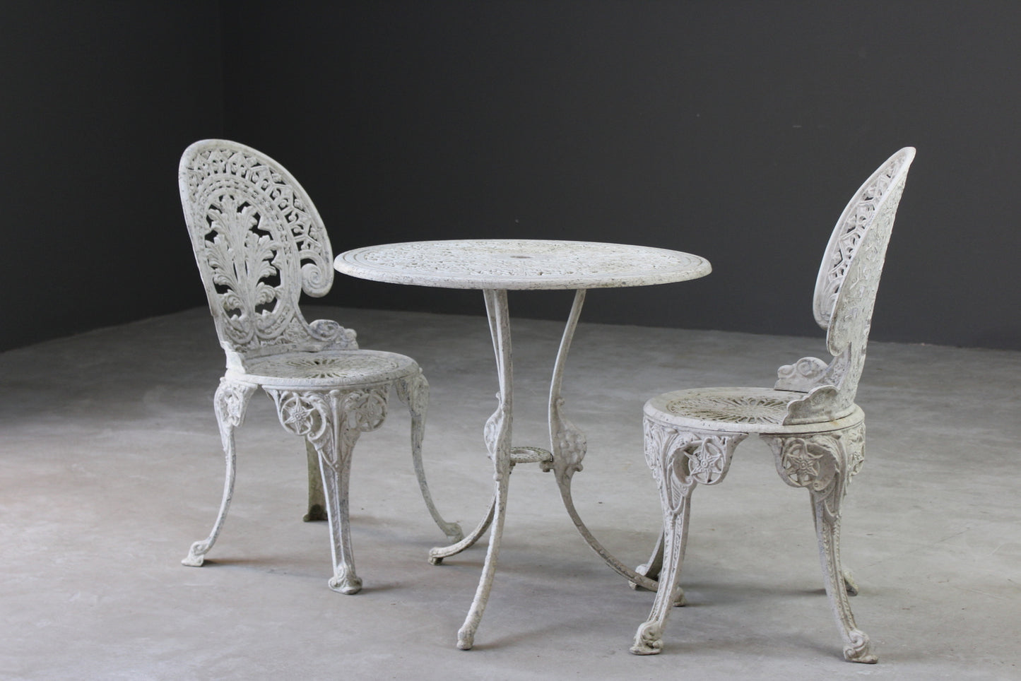 Aluminium Garden Table & Pair of Chairs - Kernow Furniture