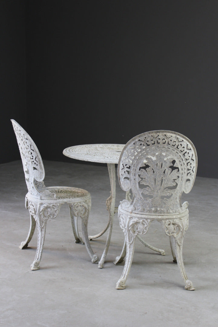 Aluminium Garden Table & Pair of Chairs - Kernow Furniture