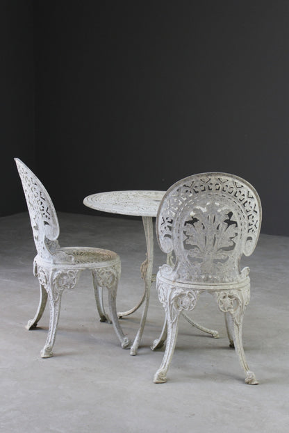 Aluminium Garden Table & Pair of Chairs - Kernow Furniture