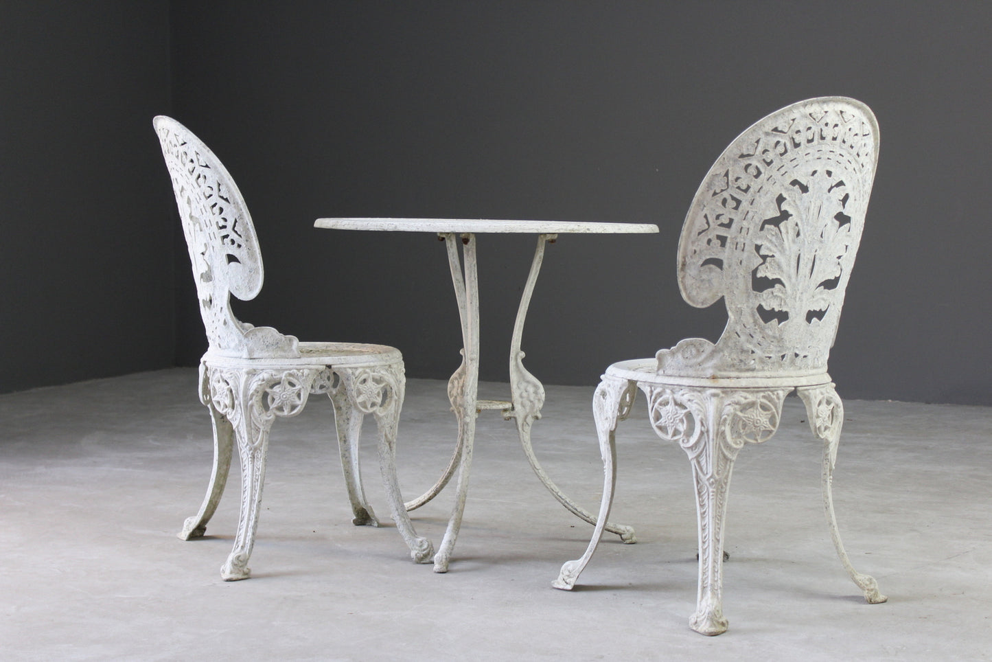 Aluminium Garden Table & Pair of Chairs - Kernow Furniture