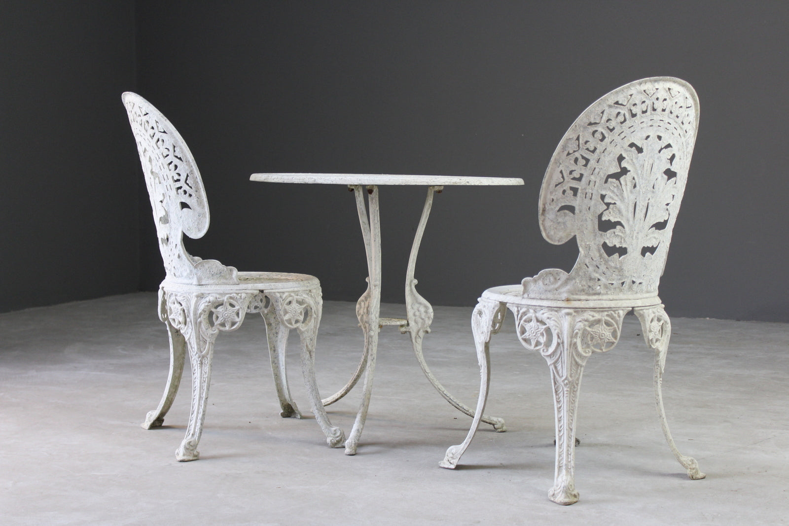 Aluminium Garden Table & Pair of Chairs - Kernow Furniture