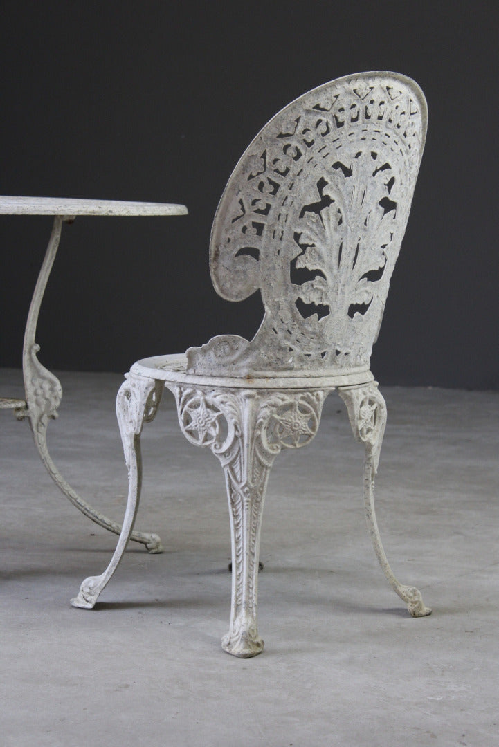 Aluminium Garden Table & Pair of Chairs - Kernow Furniture