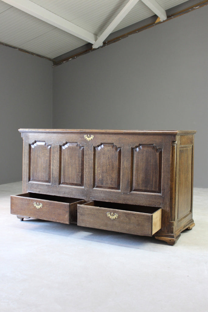 Antique 18th Century Oak Mule Chest - Kernow Furniture