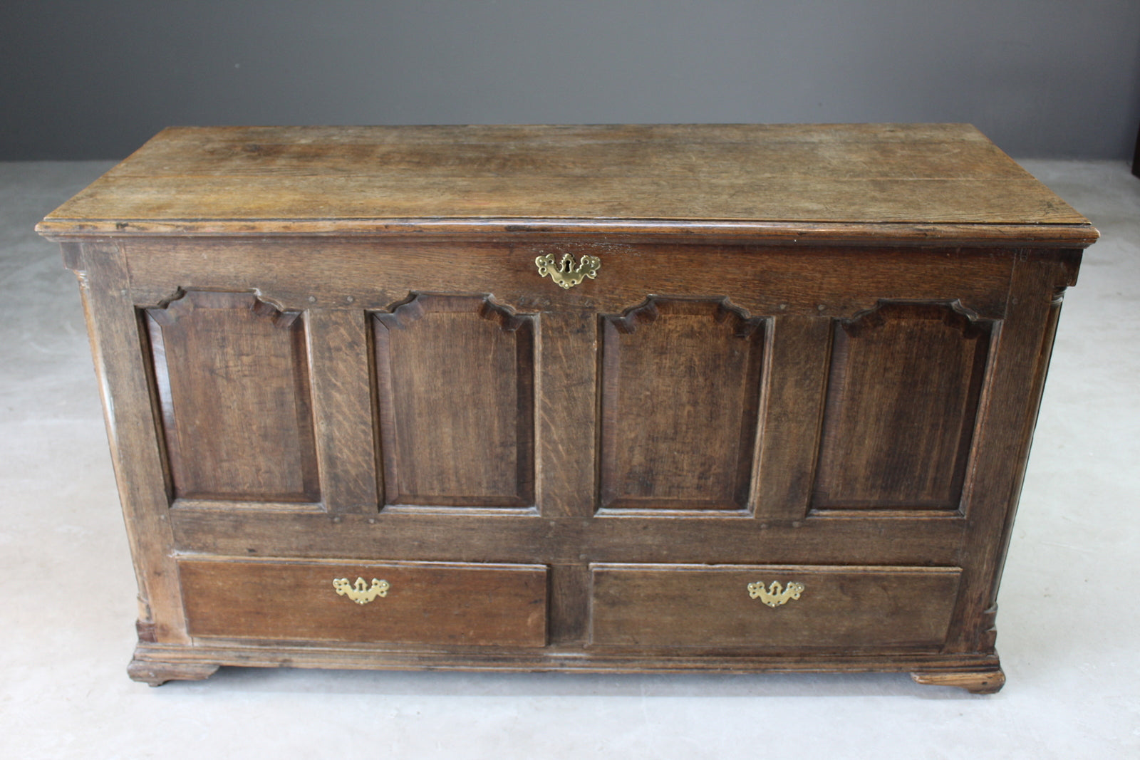 Antique 18th Century Oak Mule Chest - Kernow Furniture