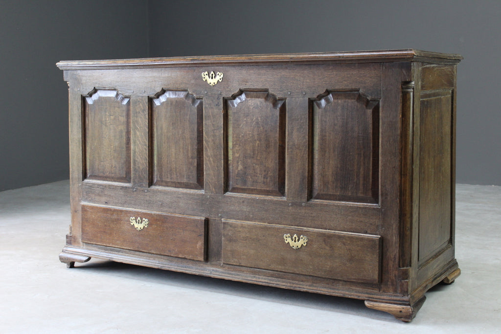Antique 18th Century Oak Mule Chest - Kernow Furniture