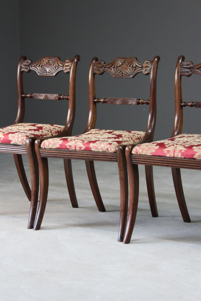 Set 4 Regency Dining Chairs - Kernow Furniture