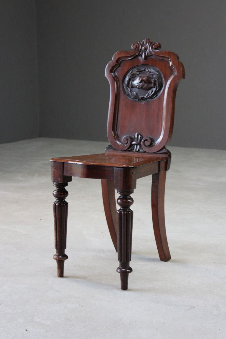 Victorian Mahogany Masonic Hall Chair - Kernow Furniture