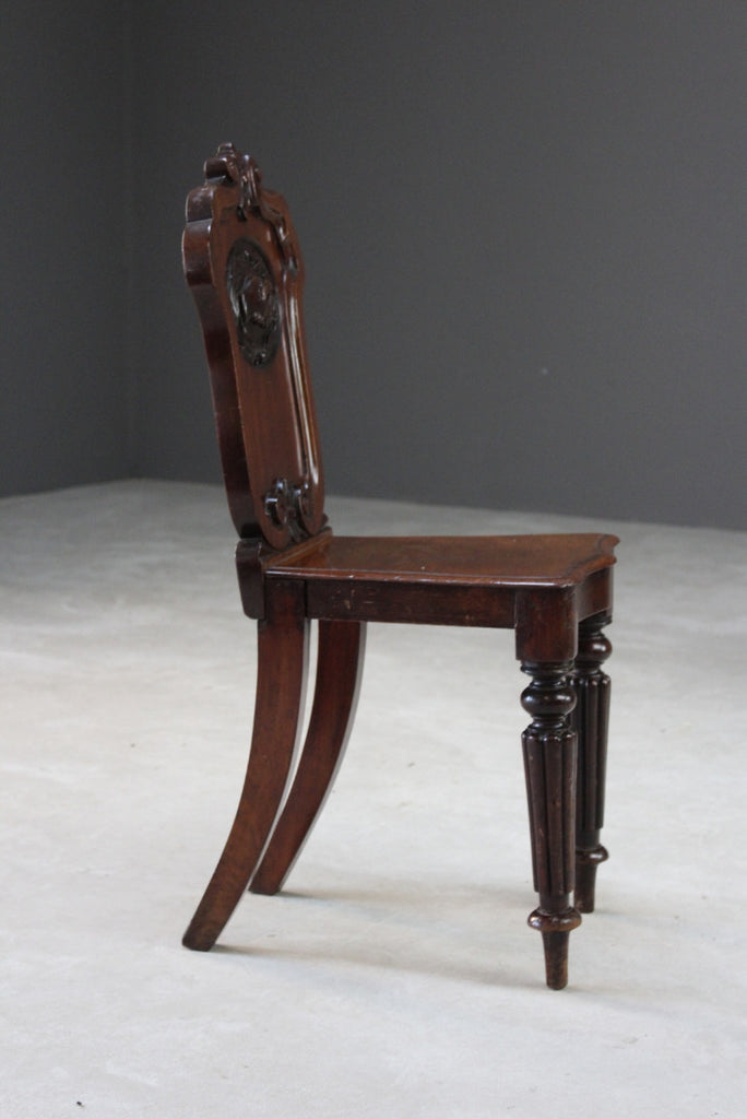 Victorian Mahogany Masonic Hall Chair - Kernow Furniture