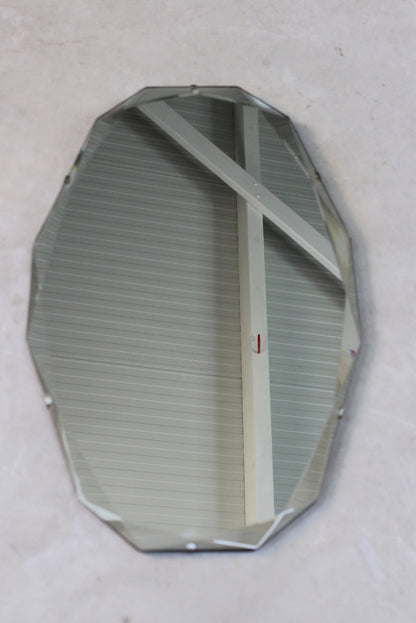 Vintage Frameless Wall Mirror - Kernow Furniture