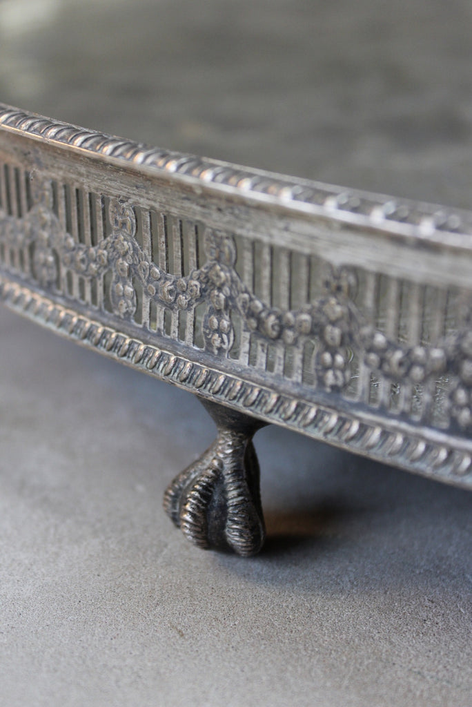 Large Viners Silver Plated Tray - Kernow Furniture