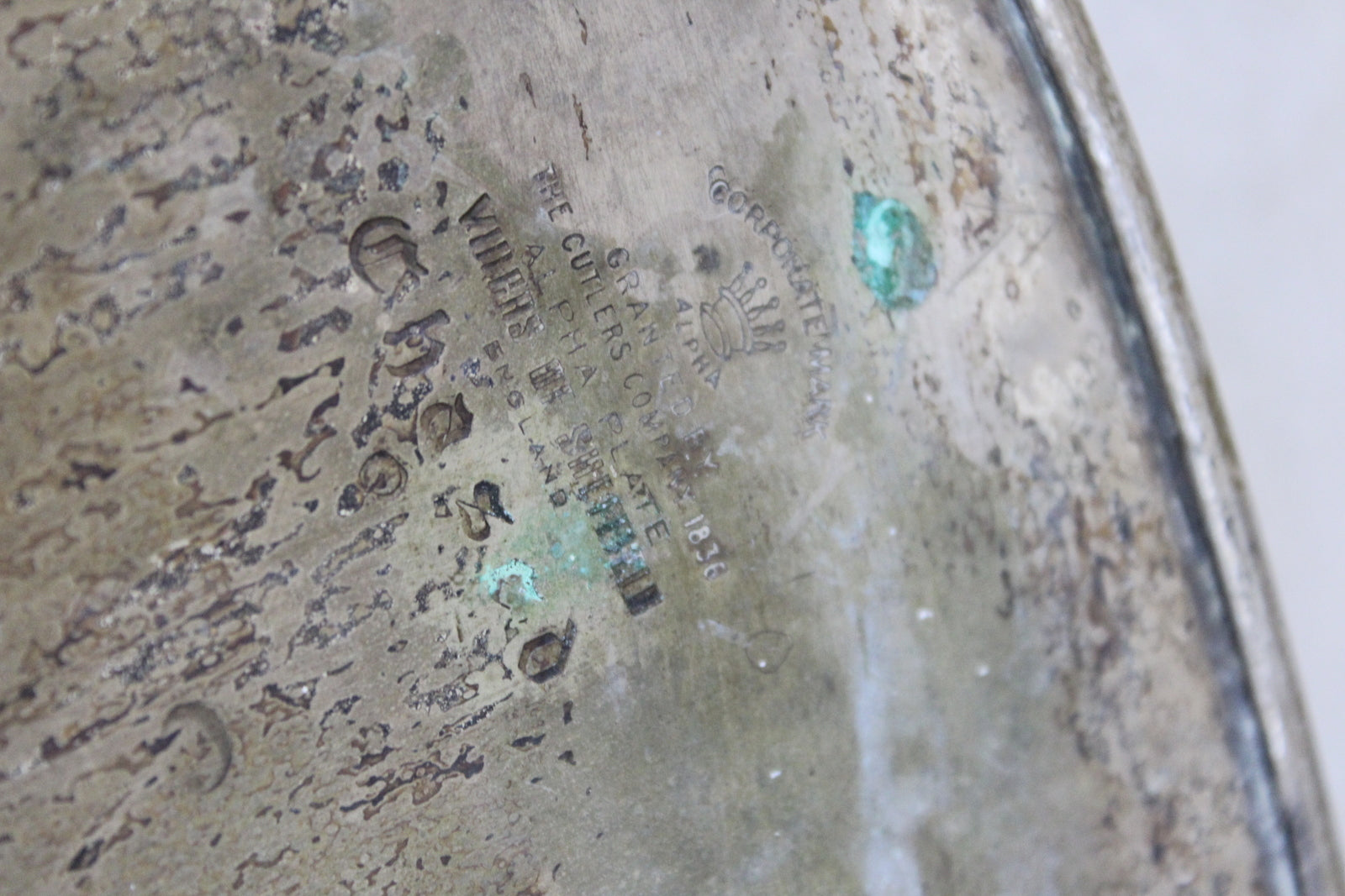 Large Viners Silver Plated Tray - Kernow Furniture