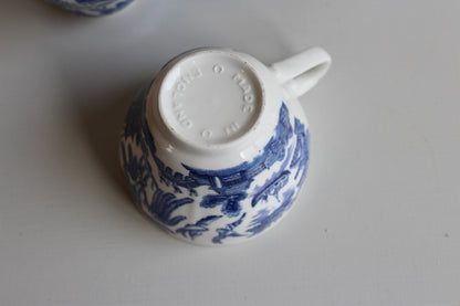 Blue & White Willow Cups - Kernow Furniture