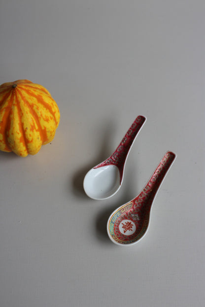 Pair Chinese Spoons - Kernow Furniture