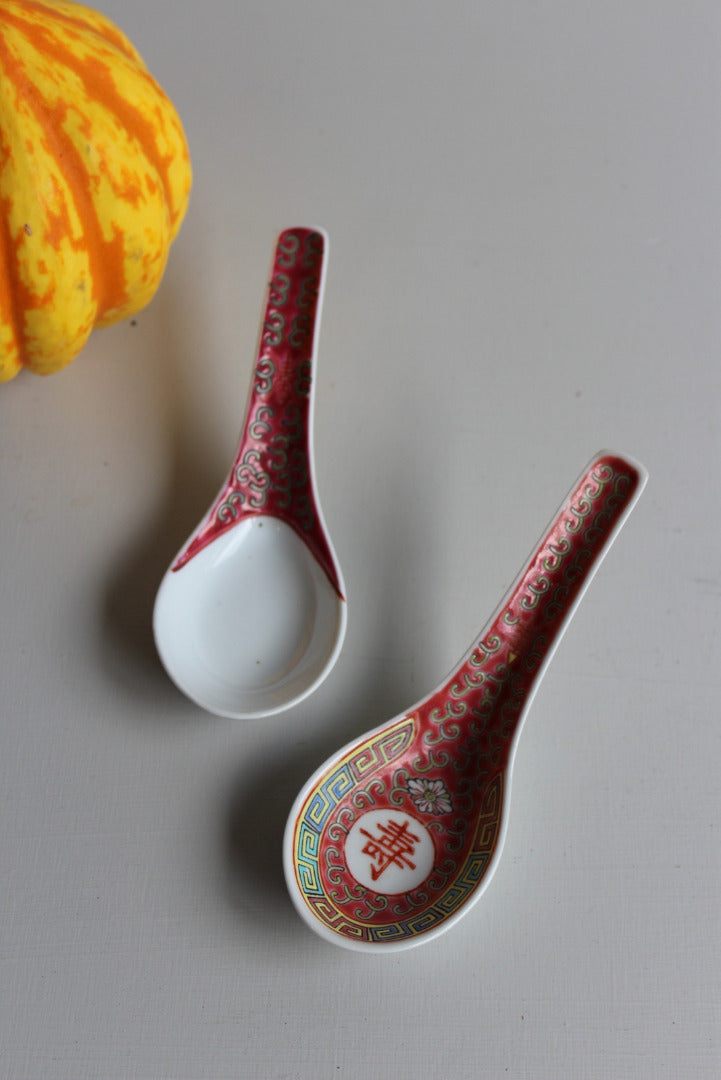 Pair Chinese Spoons - Kernow Furniture