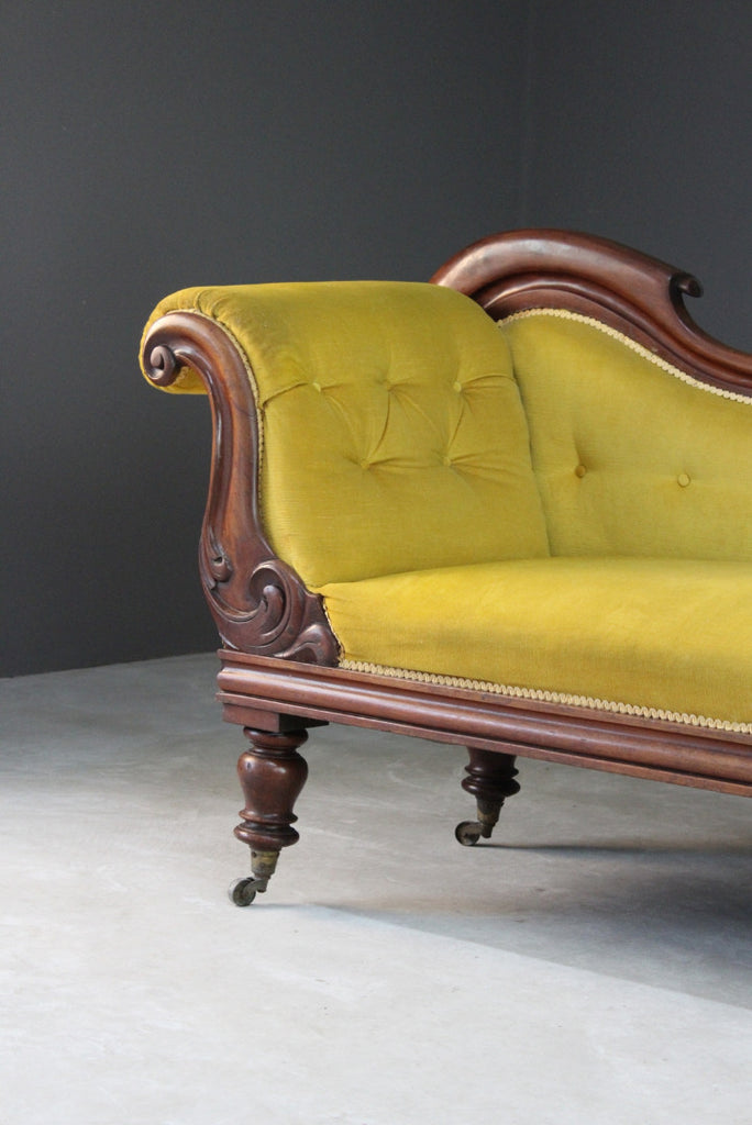 Victorian Mahogany Chaise Longue - Kernow Furniture