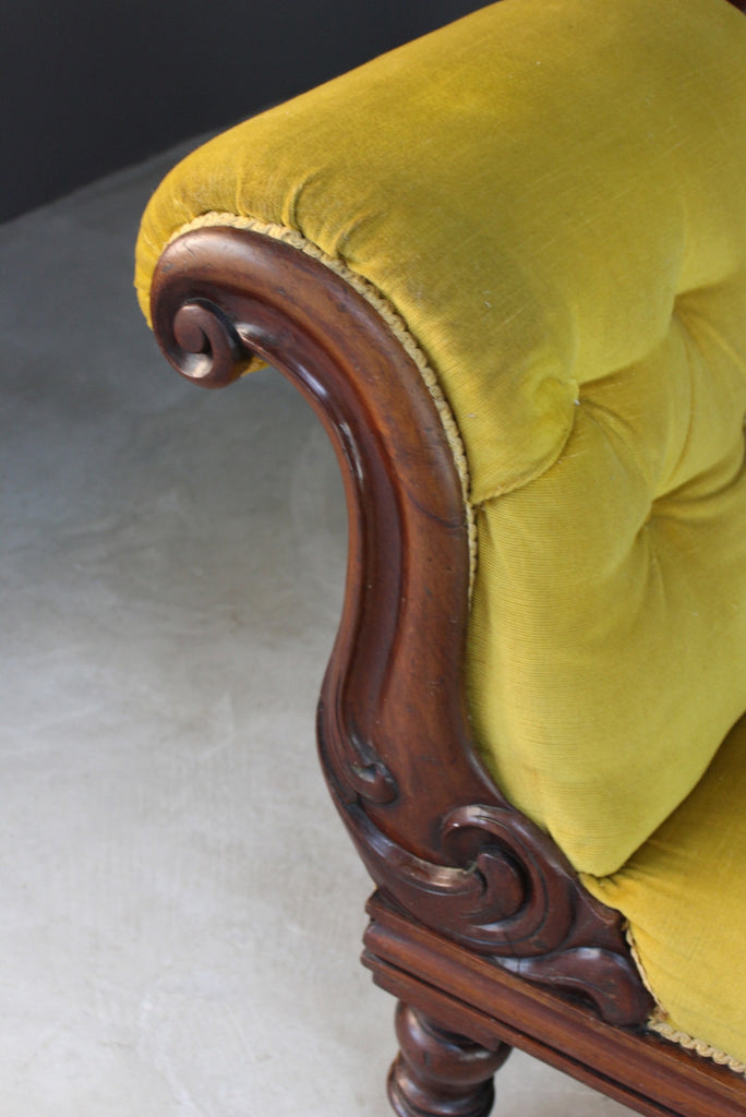 Victorian Mahogany Chaise Longue - Kernow Furniture