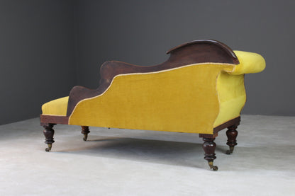 Victorian Mahogany Chaise Longue - Kernow Furniture