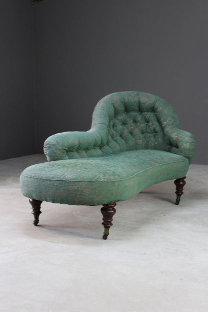 Upholstered Button Back Chaise Longue - Kernow Furniture