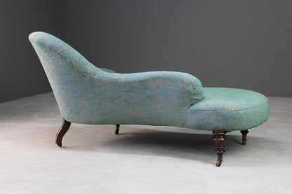 Upholstered Button Back Chaise Longue - Kernow Furniture